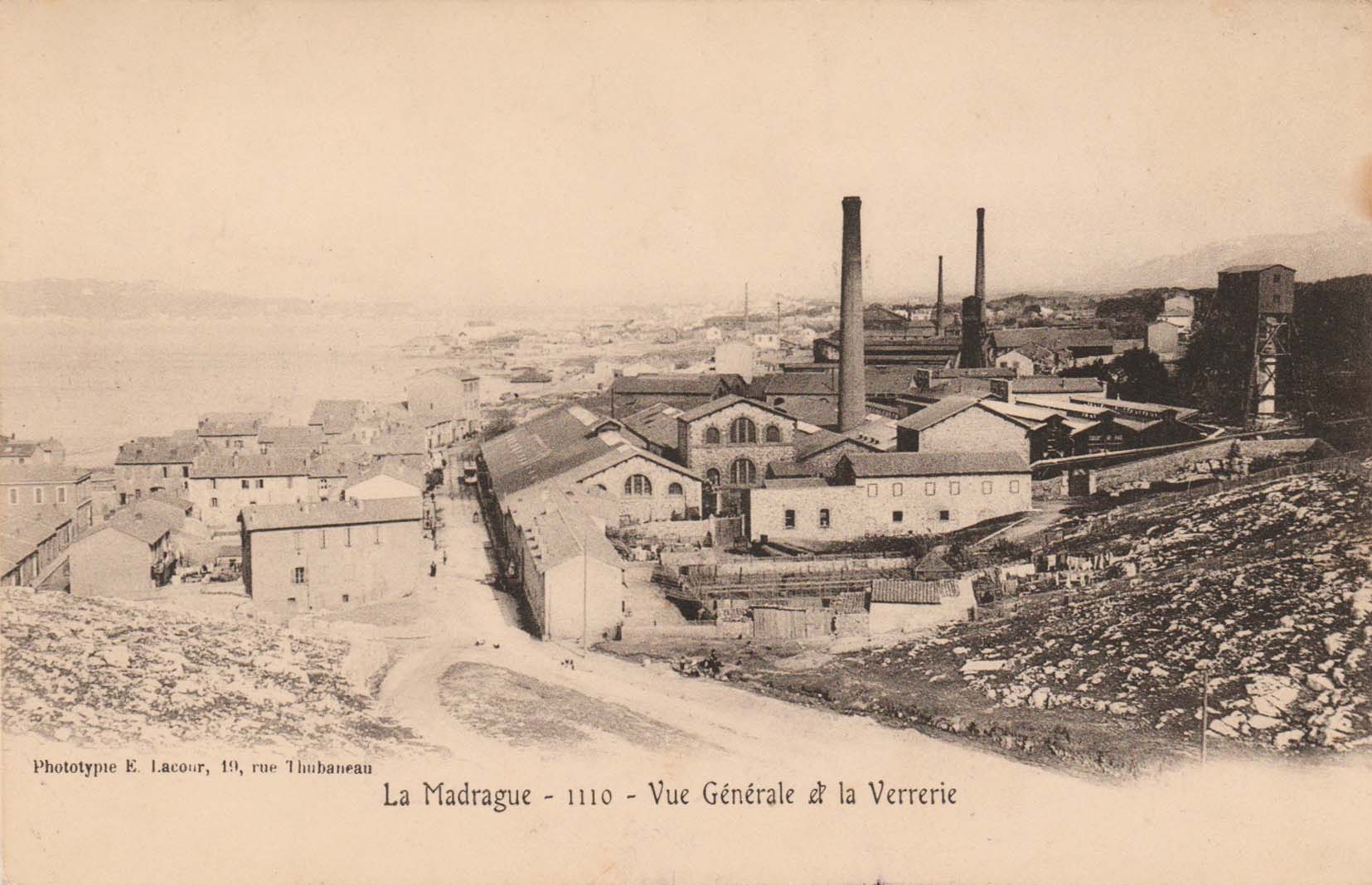 La Madrague vue générale de la verrerie marseille avant apres