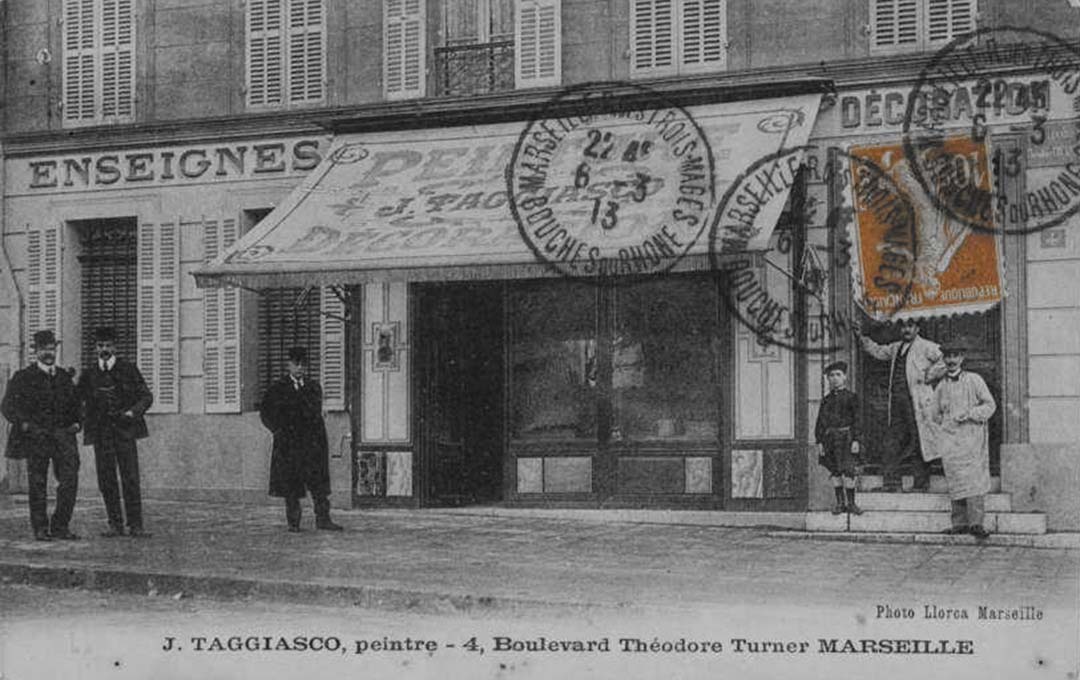 carte postale ancienne boulevard Thurner marseille avant apres