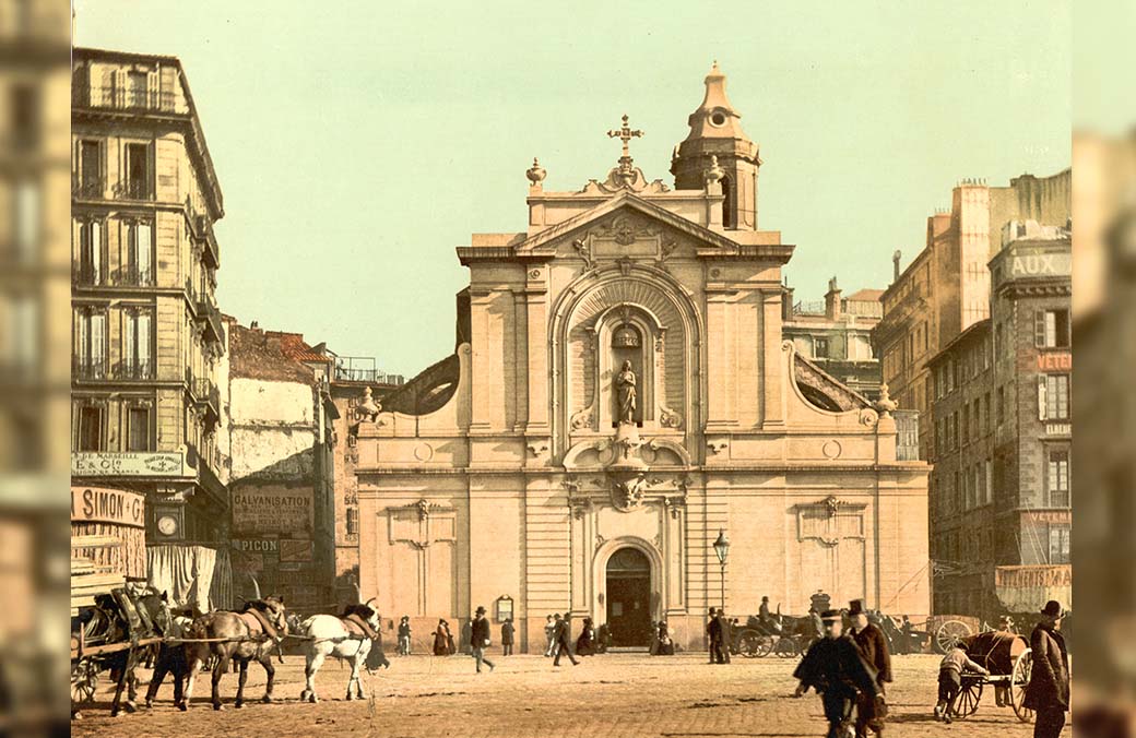 Eglise st ferreol des augustins église du vieux port marseille avant apres