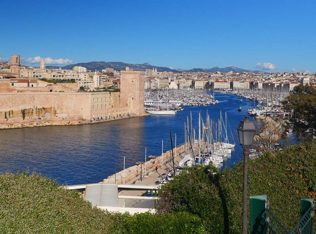 Entrée du vieux port marseille avant apres