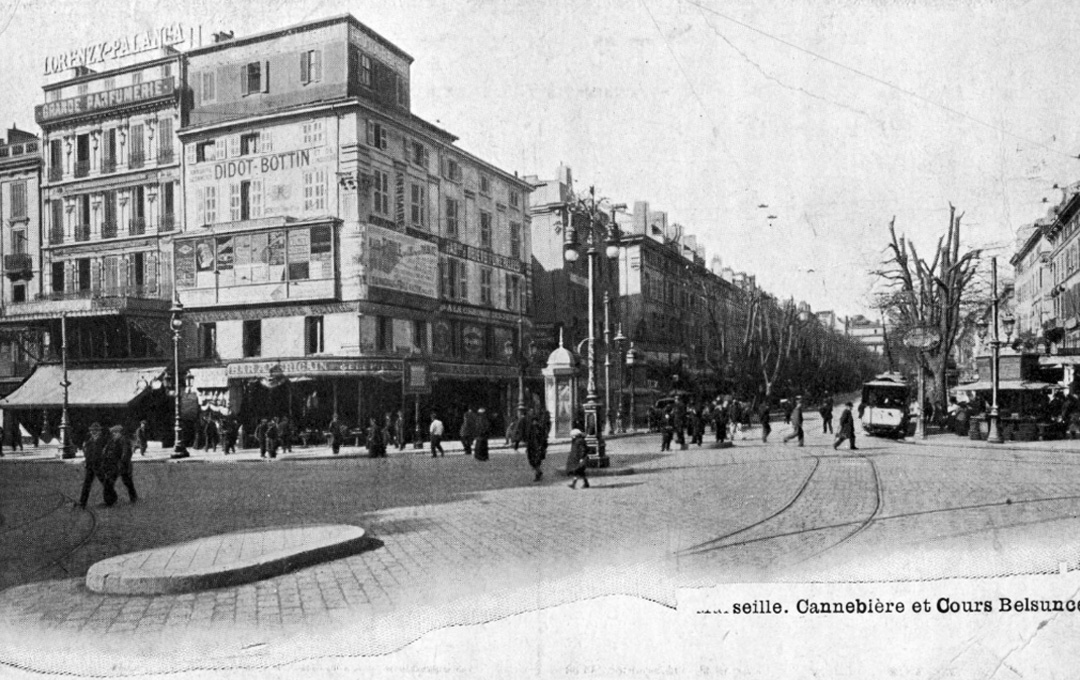 Cours Belsunce début XXe siècle Marseille histoire de Marseille archives avant/après