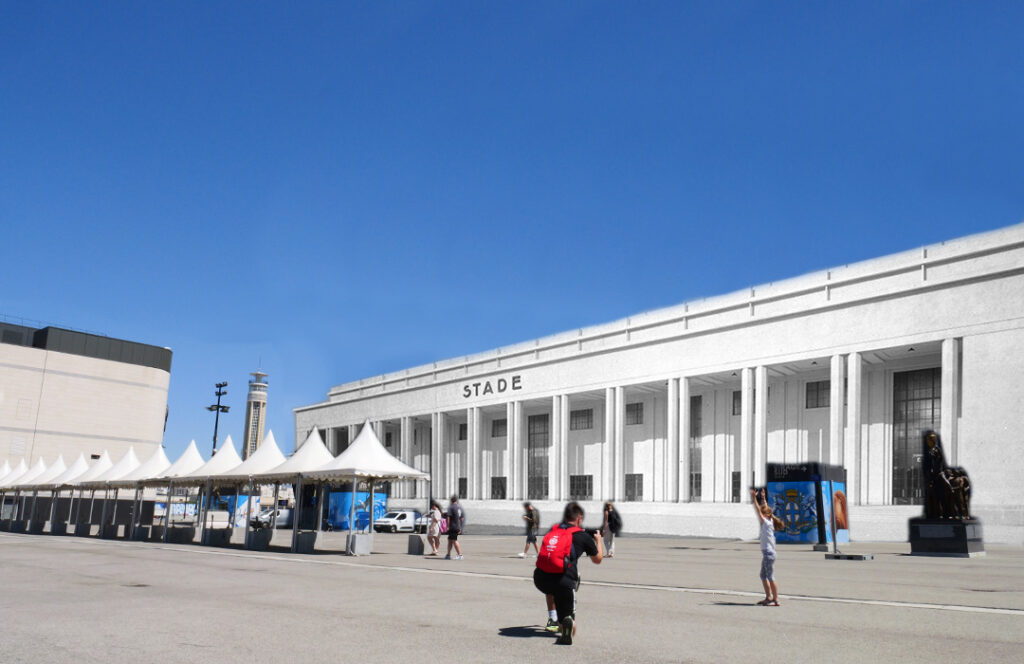Stade Orange Vélodrome Marseille Olympique de Marseille archives avant/après juillet 1937 stade municipal OM